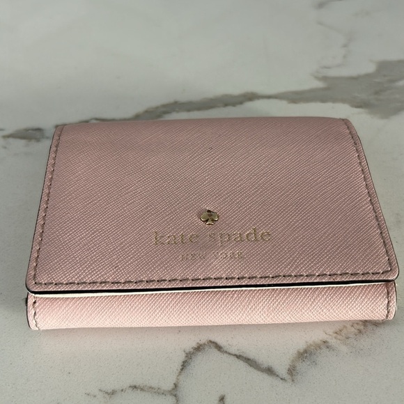 Kate Spade Mikas Pond Christine Light Pink Small Wallet Card Hokder - Picture 2 of 14
